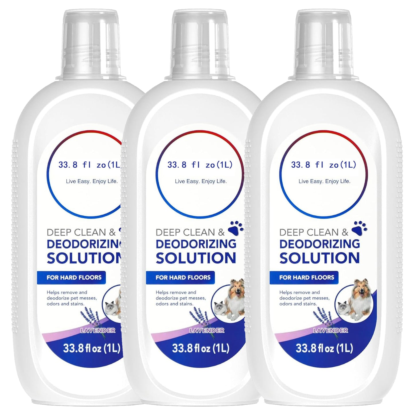 Tineco Floor Cleaning Solution 1L, Lavender Scent, Deep Cleans of Multiple Hard Floors for iFLOOR Series, FLOOR ONE S3 / S5 / S6 / S7 / S9 Artist Series Wet Dry Vacuum, EXCEPT Steam Machines (2pcs)