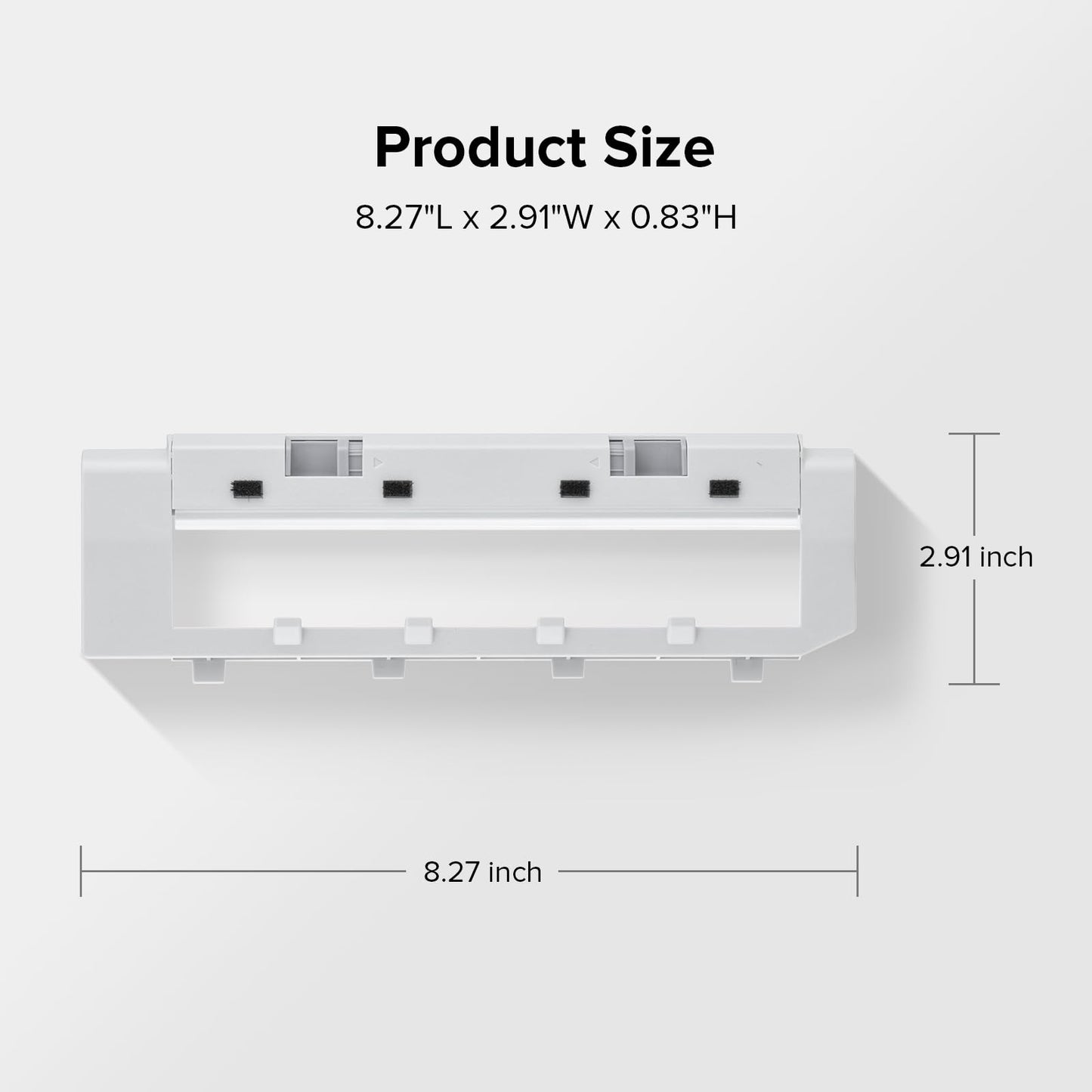 roborock Rubber Main Brush Cover Replacement Q Revo, Qrevo MaxV, Qrevo S, and Q Revo Pro QV 35ARobot Vacuum Cleaner, Roller Brush Cover Accessories Parts (White)
