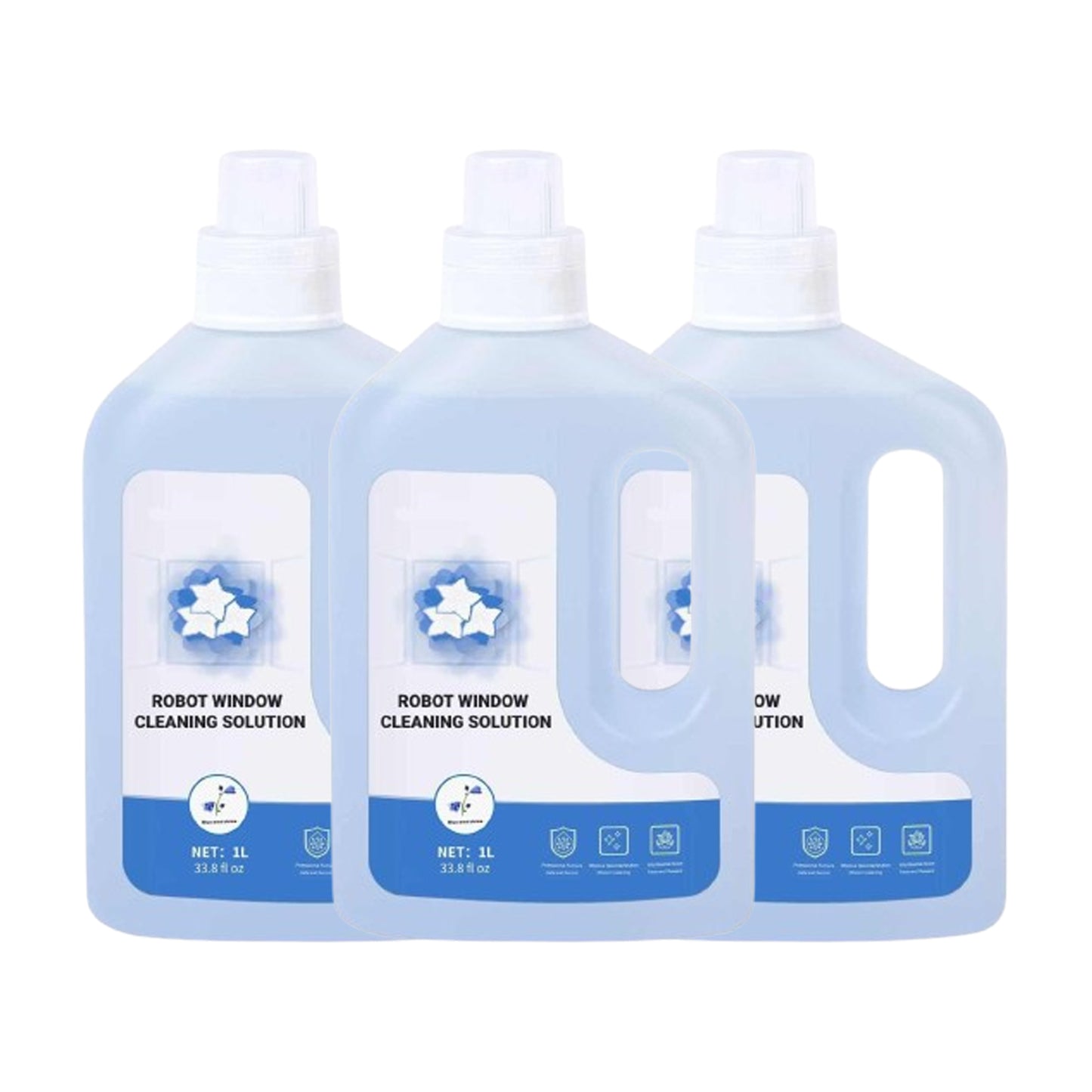 Window Cleaner 1L, Cleaning Solution Compatible with ECOVACS Winbot W1 Pro/W2 Pro Omni/Winbot Mini Window Cleaning Robot, Glass Cleaner Liquid