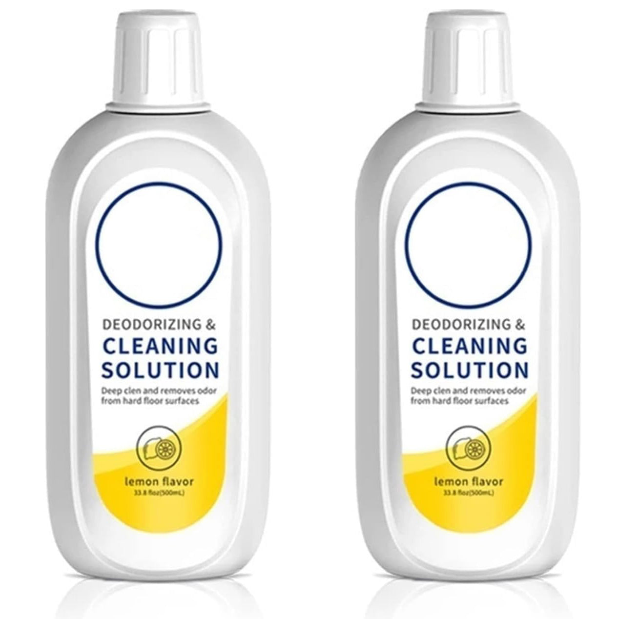Floor Cleaning Liquid Solution Lemon Flavor 500ml*2, Compatible for Tineco FLOOR ONE S5/S3/IFLOOR3/IFLOOR2, Compatible for IFLOOR SERIES Vacuum Robot