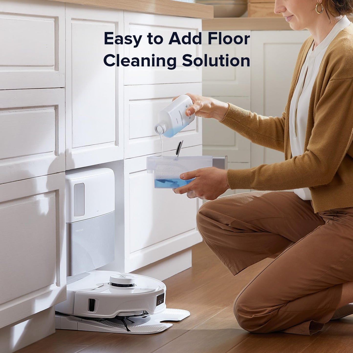 roborock Floor Cleaning Solution, Floor Cleaner for Hardwood, Compatible Robot Vacuums with Mopping and Wet and Dry Vacuum, 1L, 33.8 Fl. OZ