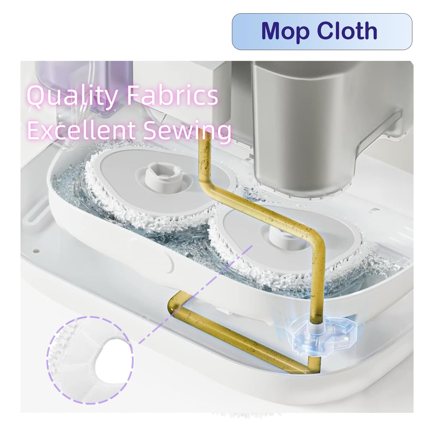 Replacement Mop Pads Compatible with Narwal Freo Pro X Ultra Narwal Freo Z Ultra Z10 T10 J3 J4 J5 R10 Microfiber Resuable Mop Cloth Robot Vacuum Cleaner Accessories
