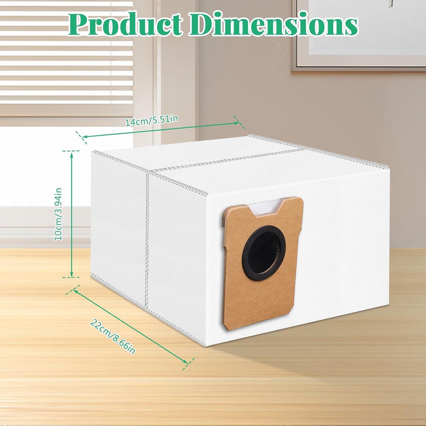 10 Pack Dust Bags Compatible with eufy Omni C20,C10 Robot Vacuum Cleaner, 4-Layer Replacement Disposable C20 Dust Bags