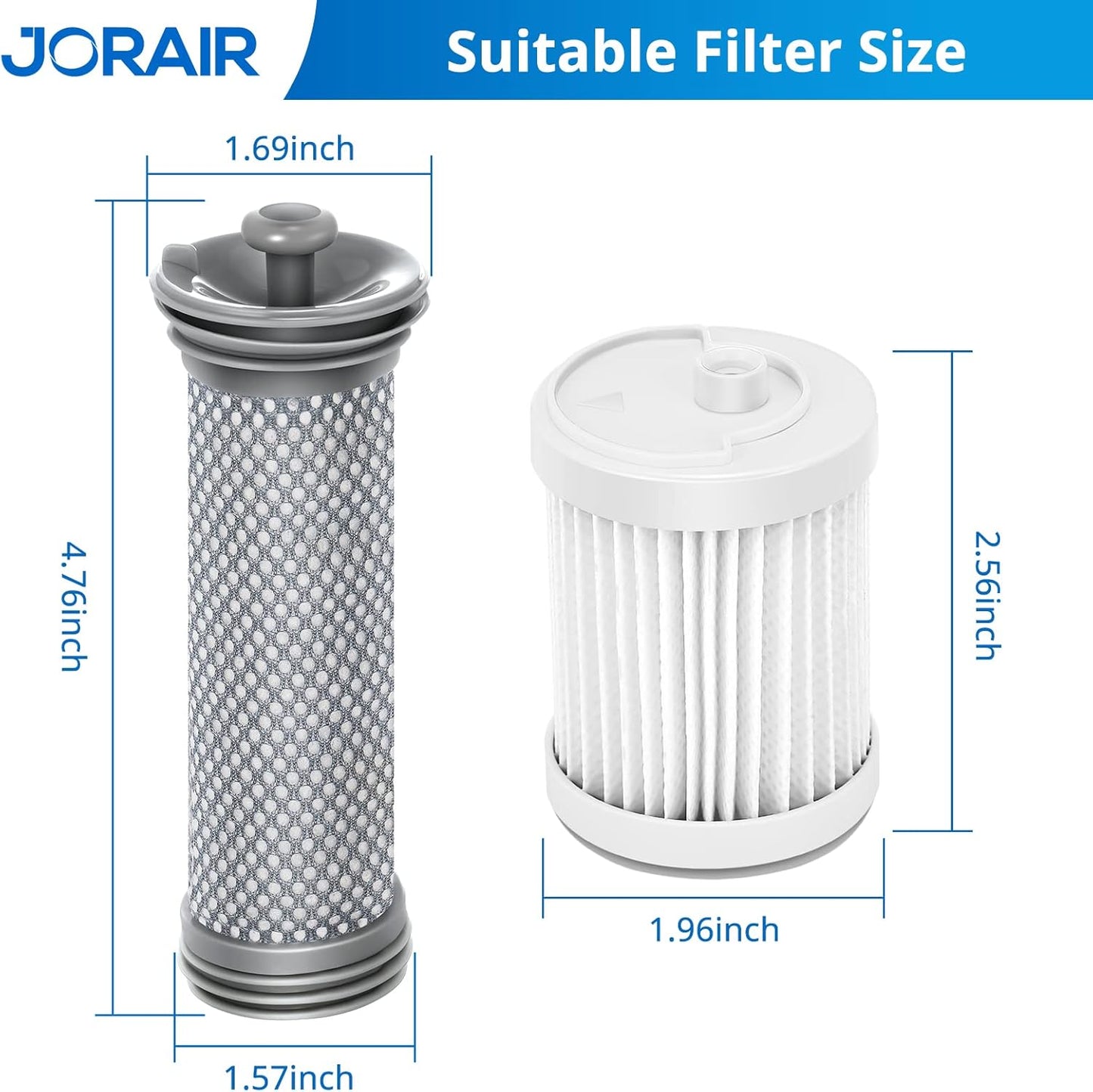 Replacement Filter kit Compatible with Tineco A10/A11 Hero, PURE ONE S11, A11 PET, A10/A11 Master, PWRHERO11 Snap Cordless Vacuum Cleaner, 3 Pack Pre Filters & 3 HEPA Filter