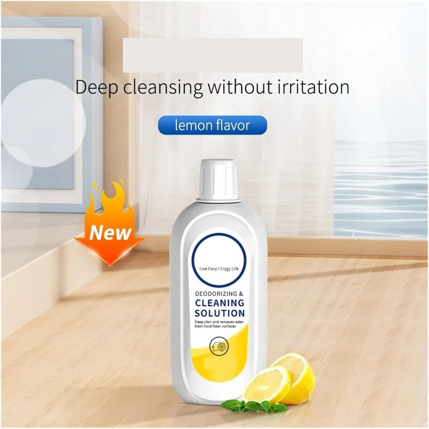 Floor Cleaning Liquid Solution Lemon Flavor 500ml*2, Compatible for Tineco FLOOR ONE S5/S3/IFLOOR3/IFLOOR2, Compatible for IFLOOR SERIES Vacuum Robot