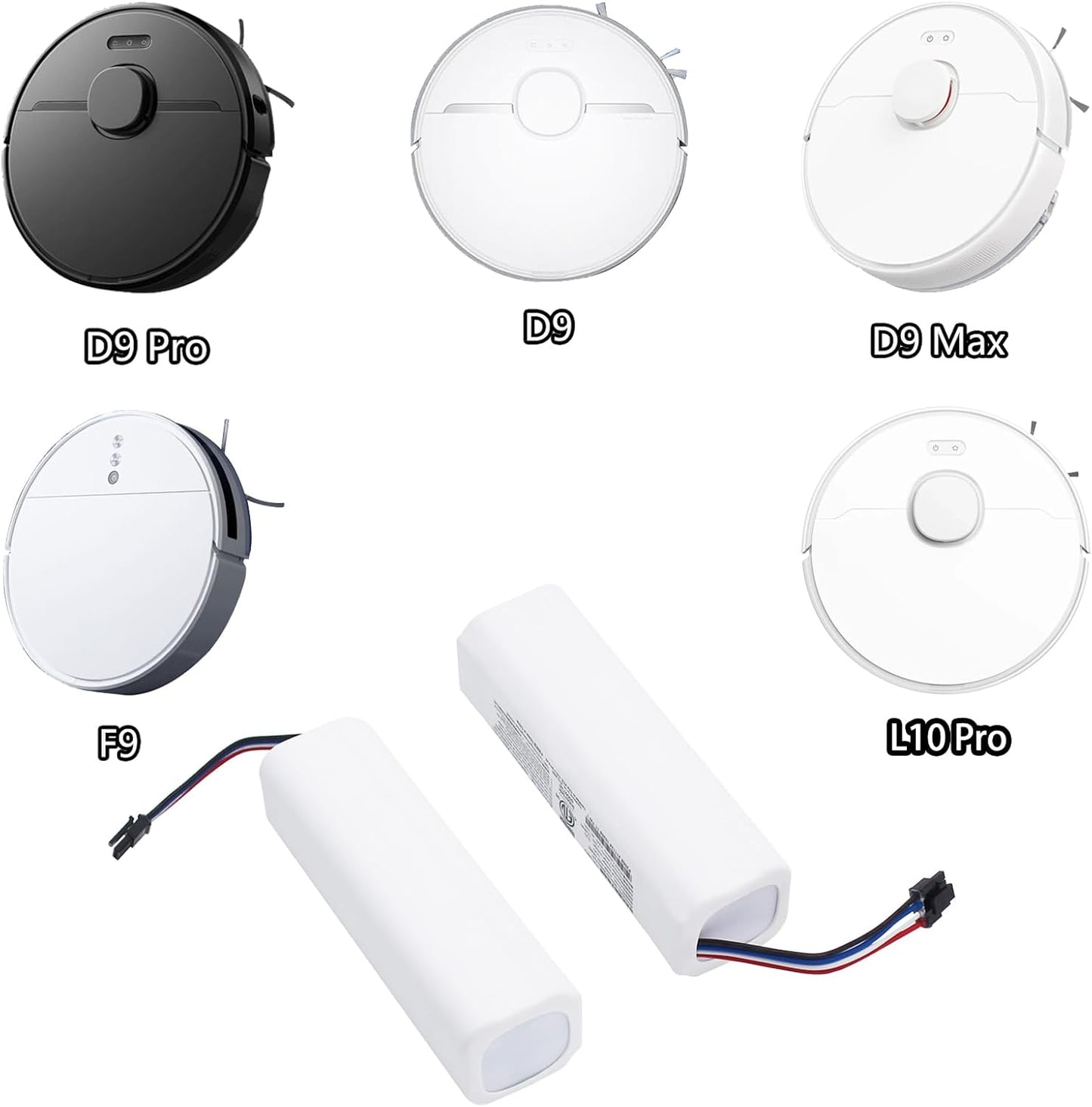 Original P2008-4S2P-MMBK Battery Accessories for Dreame F9/D9/D9 Pro/D9 Max/L10 Pro/Z10 Pro/Dreame L10S Ultra Vacuum Cleaner 14.4V 5200mAh