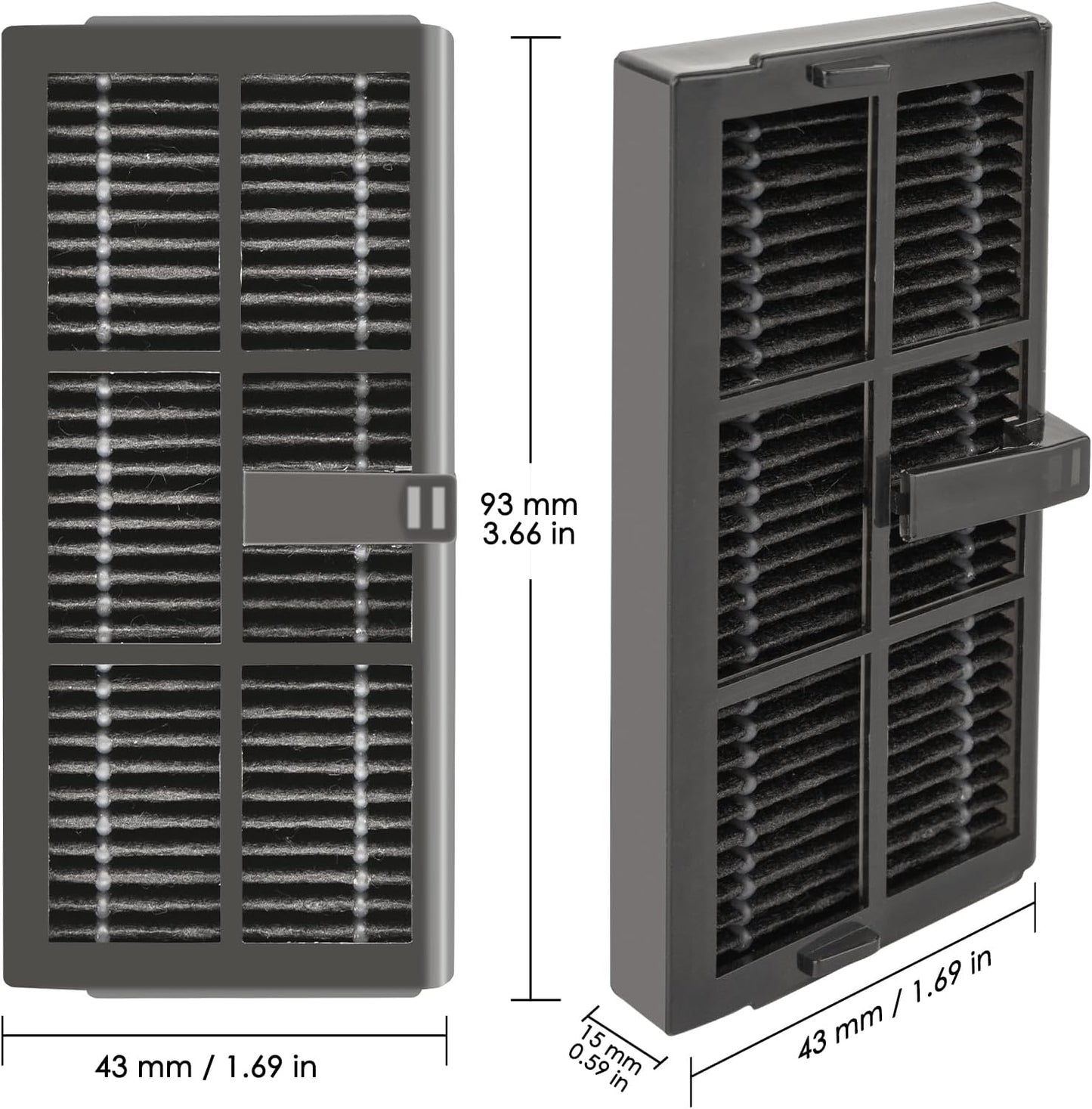 (4 Pack) L10s Ultra Gen 2 Replacement HEPA Filter for Dreame L40 Ultra/ L10s Pro Ultra Heat/ X40 Ultra/ X30 Ultra/Mova P10 Pro Ultra/ P50 Pro Ultra/ P50 Ultra Robot Vacuum, Replacement Parts Filters