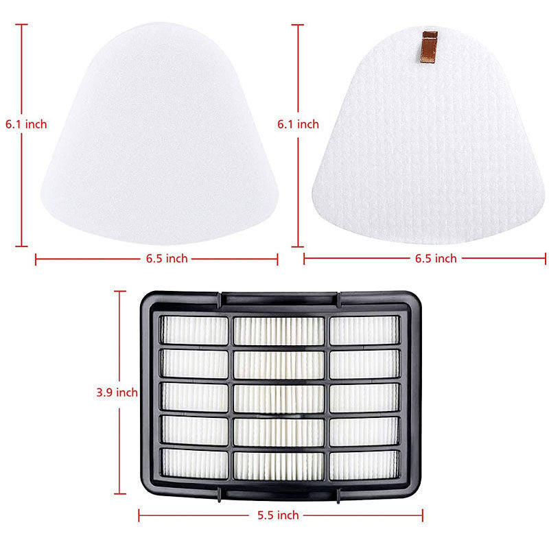 Filter Replacement for Shark Navigator Lift Away Deluxe Professional Vacuum ZU503AMZ NV350 NV351 NV352 NV355 NV357 NV360 NV370 UV440 UV540, Parts XFF350 & XHF350, 1 HEPA + 2 Pre-Felt Filters
