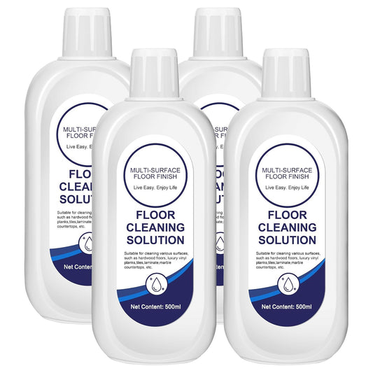 Multi-Surface Floor Cleaning Solution Compatible with Tineco, Cleaner Refill for All Mopping Robot Vacuums and Cordless Wet/Dry Mops(4 Bottle Pack, 500ml)