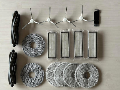 Accessories for Dreame L10s Pro Ultra, L10 Prime L10s Pro Gen 2 L10s Plus Wiping Pads X6 ; Filters X4 ; Main Brushes X2 ;Side Brushes X4 Spare Parts