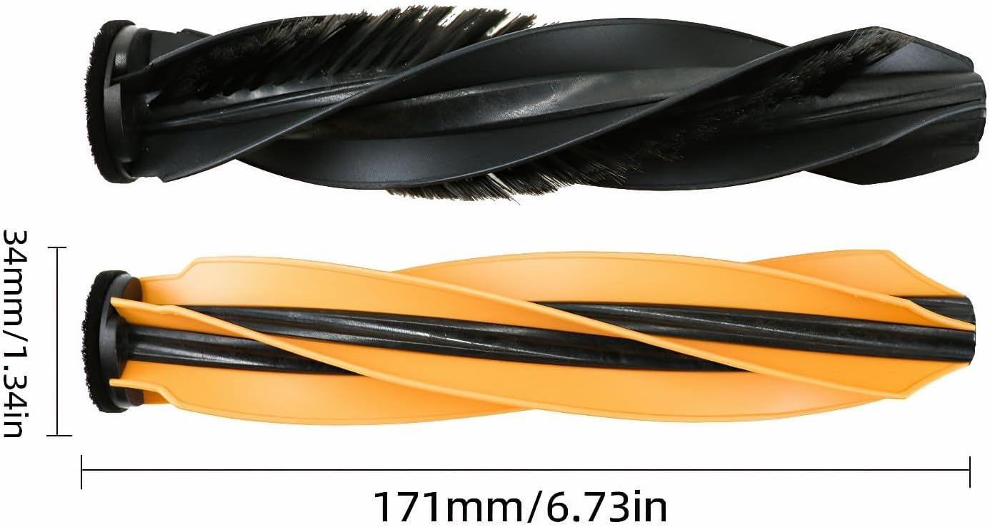 38 Pcs Replacement Parts for Dreame X50 Ultra/ L50 Ultra/and Mova V50 Ultra Vacuum Cleaner Accessories Kit，2 Set Main Brush，1 Main Brush Cover,10 Mop Pads,10 Dust Bags,6 Side Brush,6 Filter