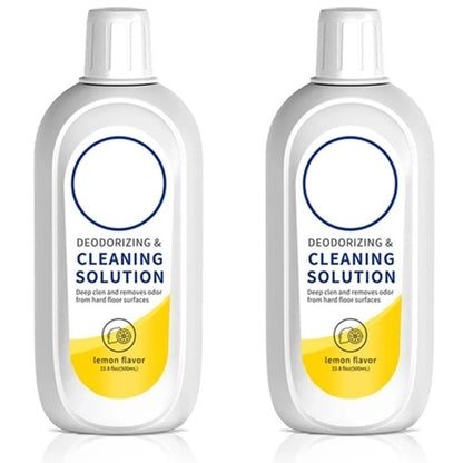 Floor Cleaning Liquid Solution Lemon Flavor 500ml*2, Compatible for Tineco FLOOR ONE S5/S3/IFLOOR3/IFLOOR2, Compatible for IFLOOR SERIES Vacuum Robot