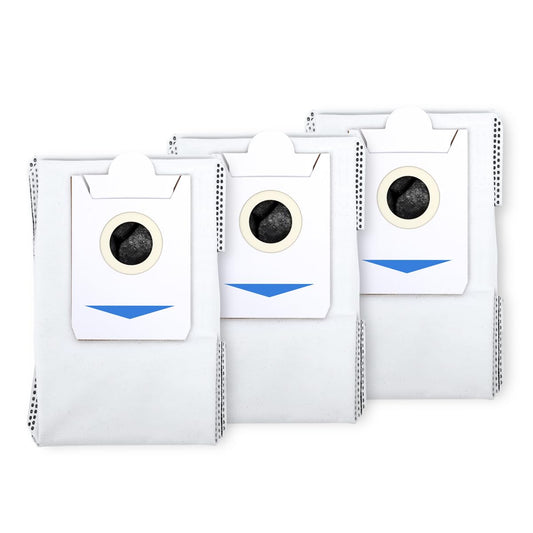 ECOVACS Dustbag 3 Pcs, Compatible with DEEBOT X2 OMNI/ X2 COMBO, Robot Vacuum and Mop Combo, White