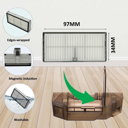 Accessories for Dreame L10s Ultra Gen 2 / L10s Ultra Heat ONLY; Dreame L40s Ultra AE/CE X30 Ultra D30 Ultra Mova E30 Ultra/Mops dust Bag Filter HEPA Main Brushes Side Brushes
