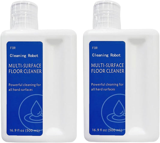 Floor Cleaning Solution Original Scent Compatible with Dreame Cleaning Solution, Residue & Streak Free, Suitable for All Robot Vacuum Cleaners and Wireless Wet Dry Dual-Use Vacuum Cleaners 2Pcs 500mL