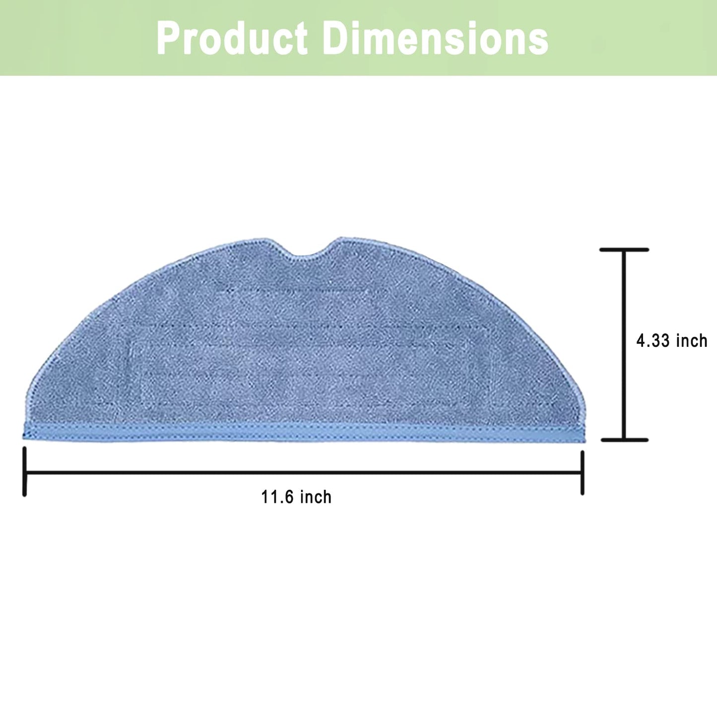 Vacuum Mop Replacement Pads for Roborock S7 / S8 / T7 / T7S series Robot Vacuum,8 Pack Microfiber Mop Pads（8 Pack）