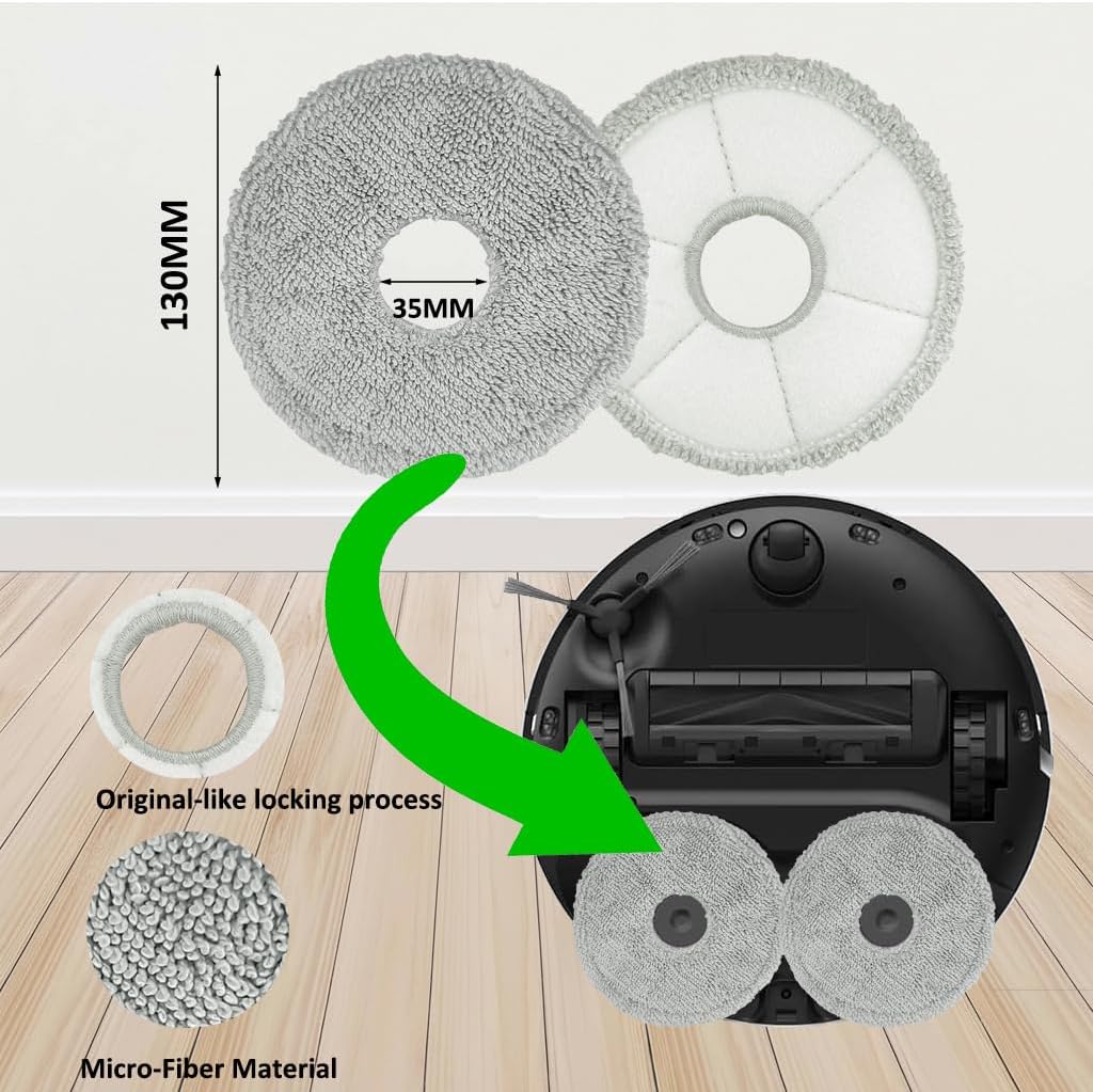 Accessories for Dreame L10s Ultra Gen 2 / L10s Ultra Heat ONLY; Dreame L40s Ultra AE/CE X30 Ultra D30 Ultra Mova E30 Ultra/Mops dust Bag Filter HEPA Main Brushes Side Brushes