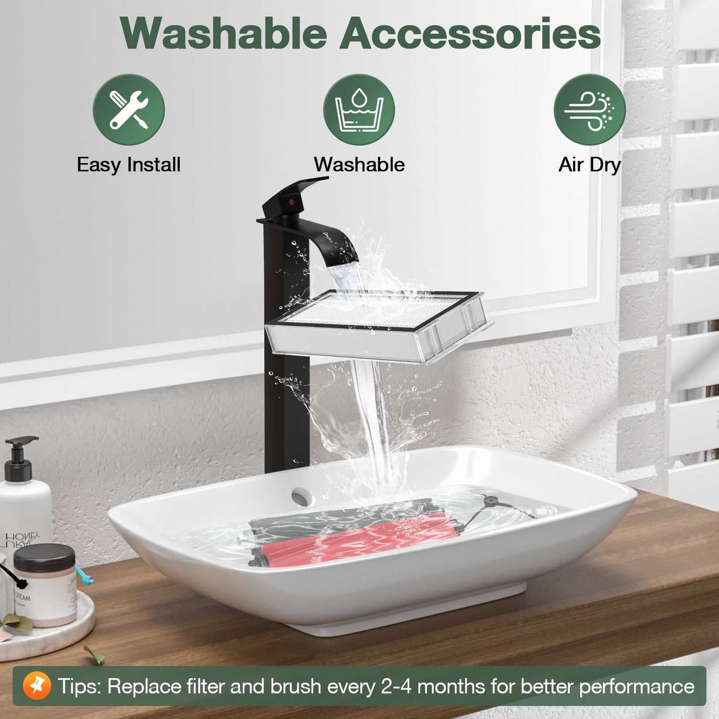 Accessories for Roborock Q5 Max+ / Q5 Pro+ / Q8 Max+ Robot Vacuum Cleaners（14Pack）