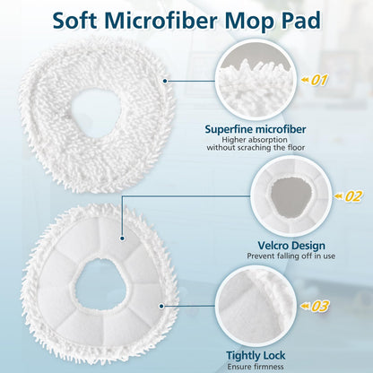 Replacement Parts Accessories Compatible with Narwal Freo Robot Vacuum 1 Roller Brush,4 HEPA Filters, 4 Mop Pads, 6 Side Brushes, 15 Pack