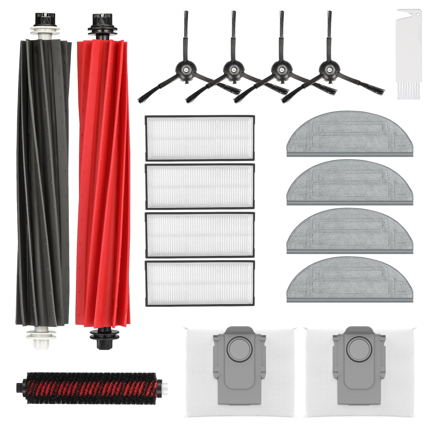 Accessories Kit Compatible with Roborock S8 Pro Ultra Robot Vacuum Cleaner（18 Pcs）