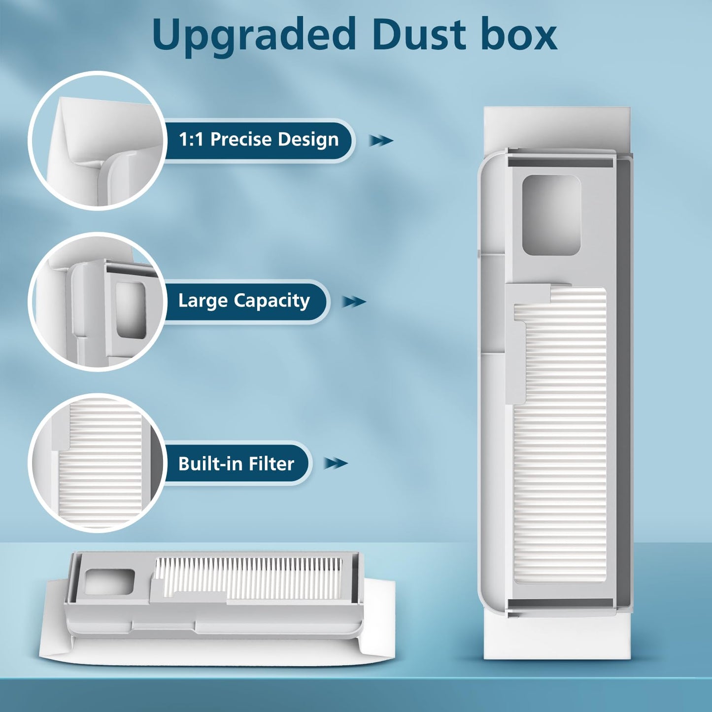 Accessories Replacement for Narwal Freo X Ultra Robot Vacuum（15 Pack）