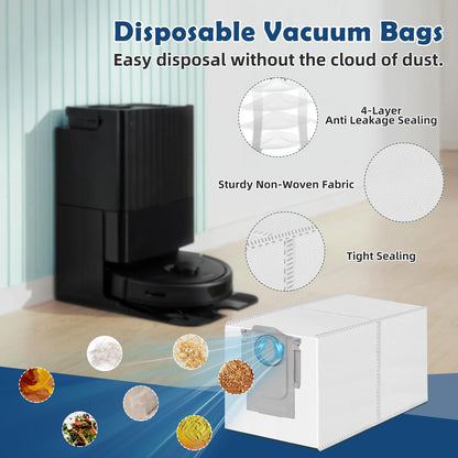 Accessories Replacement Kit for Roborock Q Revo S, Q Revo Pro, Q Revo Plus Robot Vacuum（18 Pack）