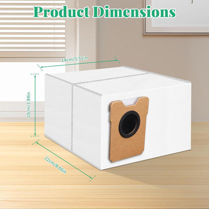10 Pack Dust Bags Compatible with eufy Omni C20,C10 Robot Vacuum Cleaner, 4-Layer Replacement Disposable C20 Dust Bags
