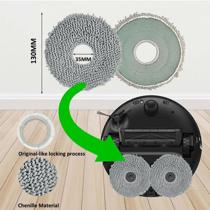 Accessories for Dreame L10s Ultra Gen 2 / L10s Ultra Heat ONLY; Dreame L40s Ultra AE/CE X30 Ultra D30 Ultra Mova E30 Ultra/Mops dust Bag Filter HEPA Main Brushes Side Brushes