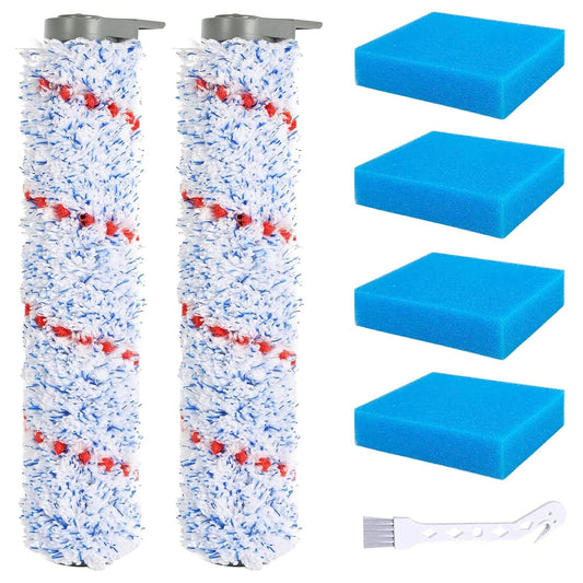 Replacement Roller for iFloor Wet Dry Cordless Vacuum Cleaner Note: Not for iFloor One s3 s5, 2 Pack Roller Brush, 4 Pre-Filter Foam.