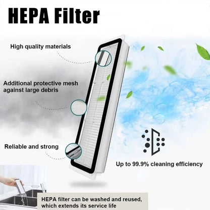 Main Side Brush, HEPA Filters, Dust Bags for Dreame Bot Z10 Pro L10 Plus Vacuum Cleaner Accessories
