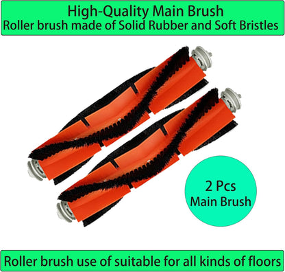 Replacement Spare Parts for Dreametech Bot D10 Plus/ Z10 Pro/ L10 Plus Robot Vacuum 2 Main Brush 4 Side Brush 4 Filter 4 Mop Pad 2 Dust Bag Accessories (16 Pack)