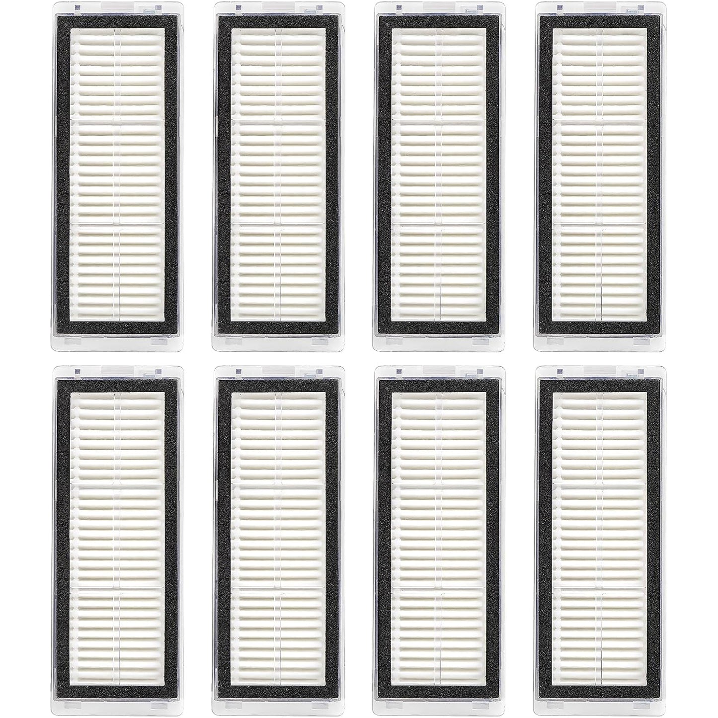 (8 Pieces) HEPA Filters Compatible for Dreametech L20 Ultra/ L30 Ultra Robot Vacuum Filter Kit, Replacement Parts 8 Filters