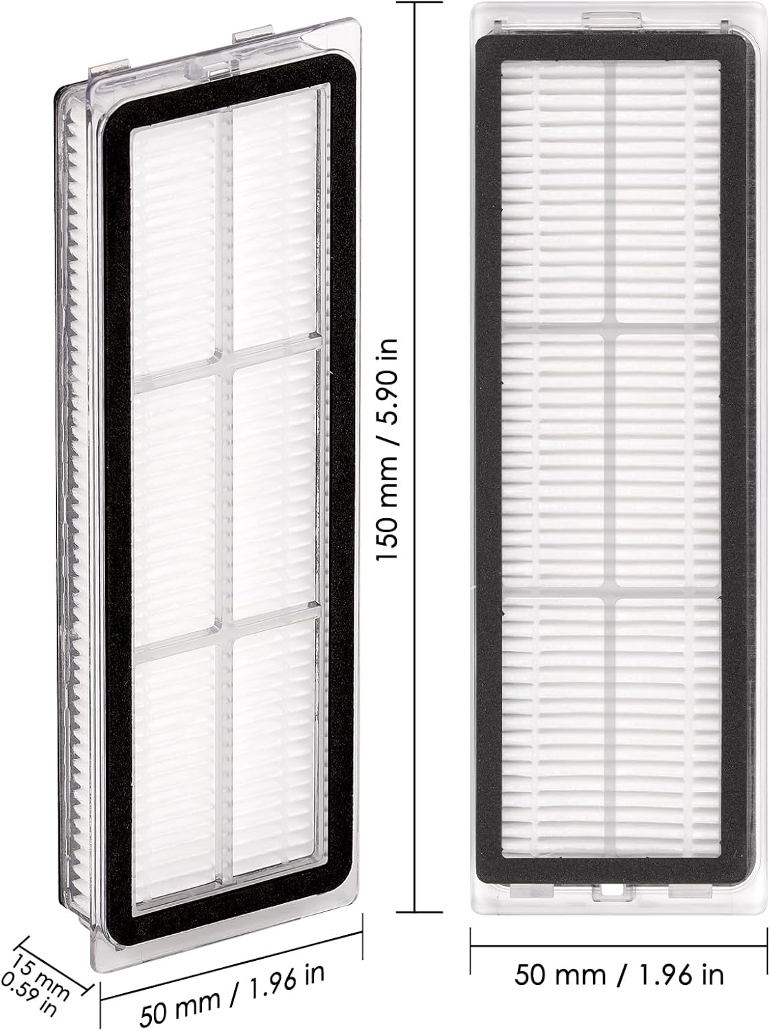 (5 Pieces) L10s Ultra HEPA Filter Compatible with Dreame L10s Ultra, L10s Pro, L10 Ultra, Z10 Pro, S10, S10 PRO, S10 PLUS, B101CN, W10, X10+, L10+ plus, Z10 pro, Robot Vacuum Cleaner Accessories