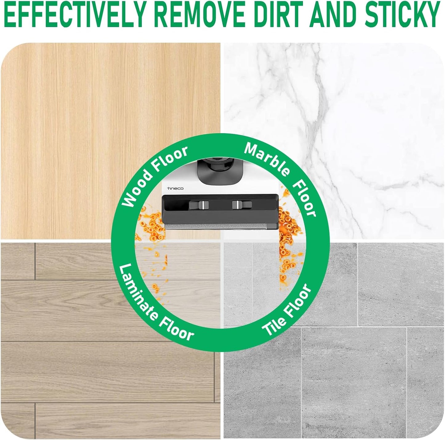 Vacuum Brushes and Filters Kit Compatible with Tineco Floor ONE S5, Floor One S5 Pro Wet Dry Cordless Vacuum Cleaners, 3 Roller Brushes, 3 Filters, 1 Cleaner Brush