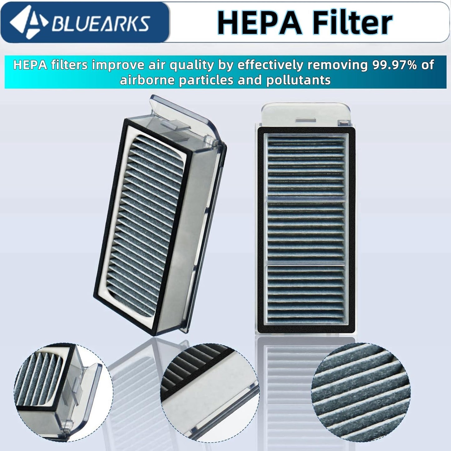 26Pcs Replacement Parts for Dreame X50 Ultra/L50 Ultra/L40s Pro Ultra/Mova V50 Ultra Vacuum Cleaner Accessories Kit,1 Set Main Brush 4 Hepa Filters 6 Side Brush 6 Vacuum Bags 6 Mop Pads