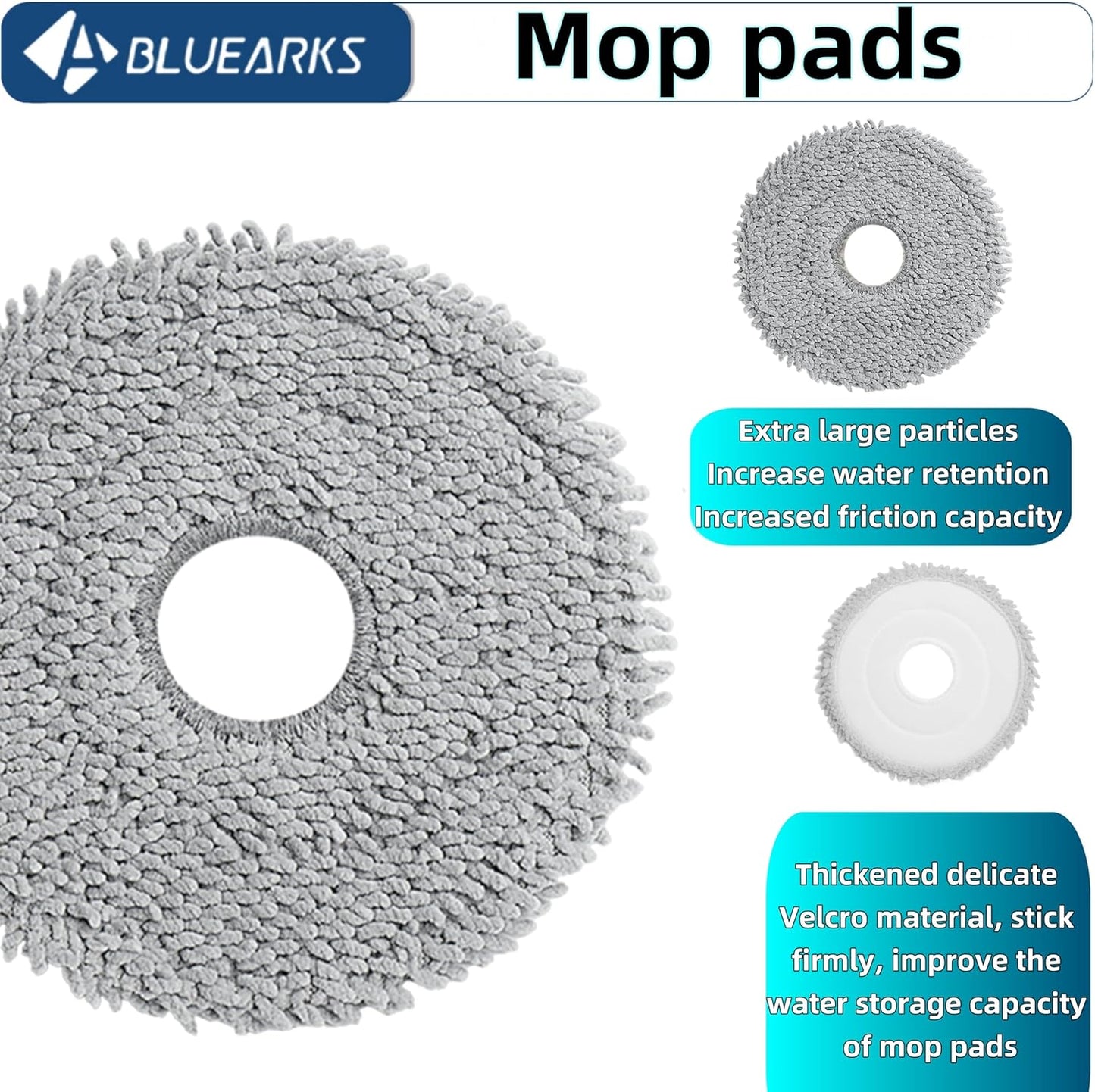 26Pcs Replacement Parts for Dreame X50 Ultra/L50 Ultra/L40s Pro Ultra/Mova V50 Ultra Vacuum Cleaner Accessories Kit,1 Set Main Brush 4 Hepa Filters 6 Side Brush 6 Vacuum Bags 6 Mop Pads