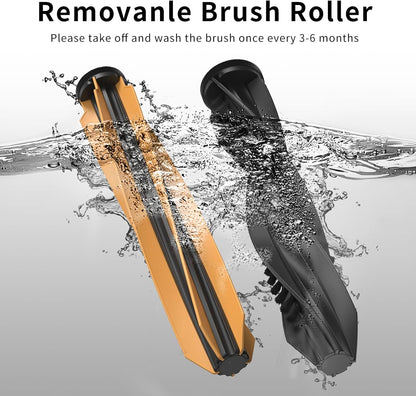 Dual Main Brush for Dreame L50 Pro Ultra,X50 Ultra,X50 Master,L40s Pro Ultra Vacuum Cleaner Replacement Parts, X50 Ultra Robot Vacuum and Mop Roller Detangling Main Roller Brush