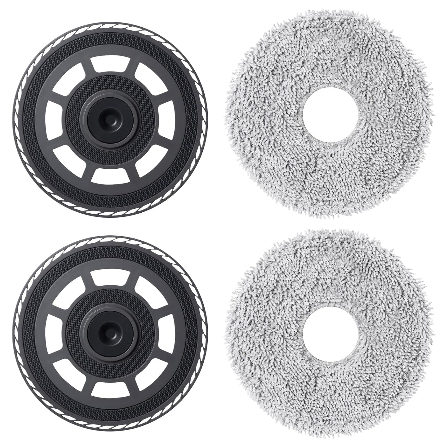 Moppscocks with wiped plates Spare parts for Dreame X50 Ultra Complete/L40S Pro Ultra/X50 Master/L50 Pro Ultra, for MOVA V50 Ultra Complete Robot vacuum cleaner Wischpad Wischmopp Mopper holder