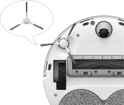 Dreame L20 Ultra Replacement Accessories for Dreame L20 Ultra / L30 Ultra Robot Vacuum:6 HEPA Filters 6 Side brushes 6 Mop Pads 6 Dust Bags 2 Main Brush Cleaning Brush 25 Packs