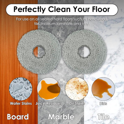 (18 Pack) X50 Ultra Replacement Parts Compatible with Dreame X50 Ultra Robot Vacuum Cleaner, 2 Roller Brushes, 4 Side Brushes, 4 Dust Bags, 4 HEPA Filters, 4 Mop Pads, Accessories Kit