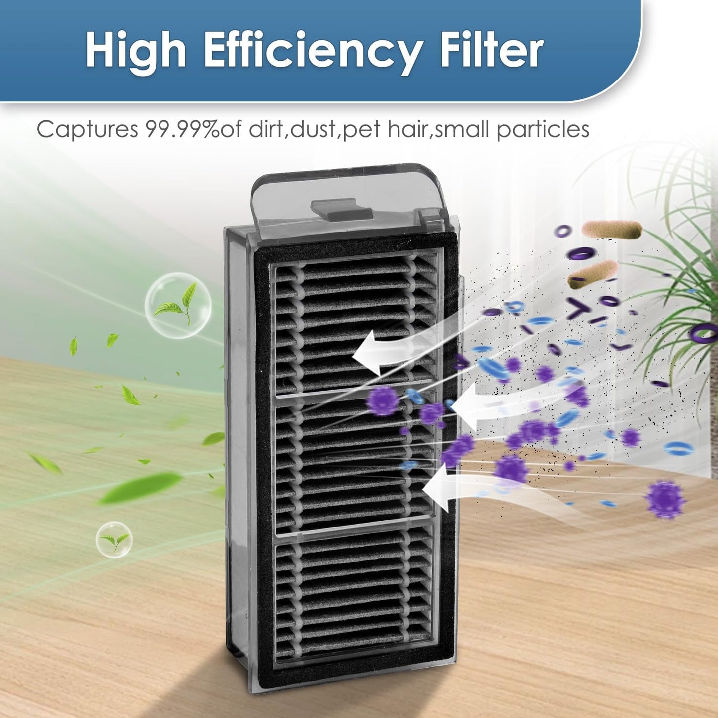 (15 Pack) X50 Ultra Replacement Parts Compatible with Dreame X50 Ultra Robot Vacuum Cleaner, 2 Roller Brushes, 4 Side Brushes, 3 Dust Bags, 3 HEPA Filters, 3 Mop Pads, Accessories Kit