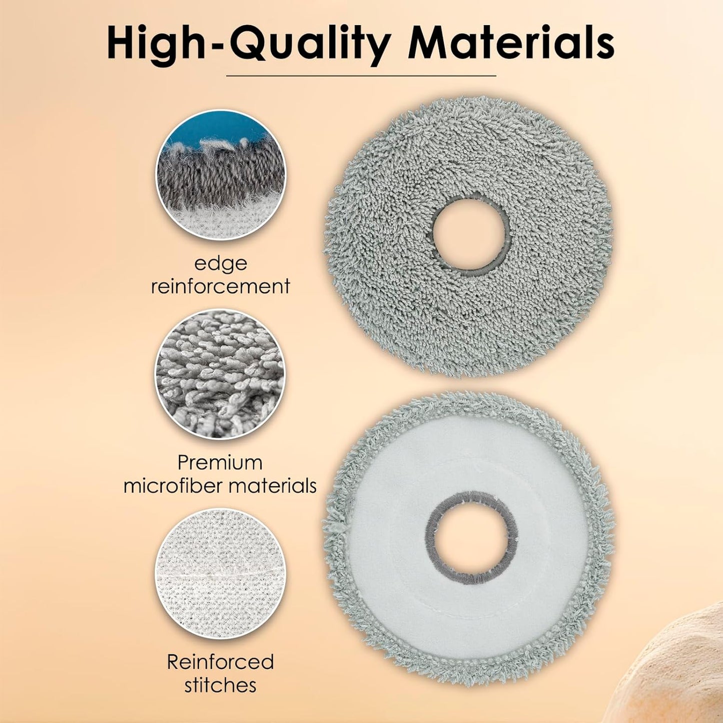 (10 Pack) X50 Ultra Mop Pads for Dreame X50 Ultra/ X40 Ultra/ L40s Pro Ultra/ L50 Pro Ultra/ X50 Master/ X30 Ultra/ L10s Ultra/ L10s Pro Gen 2/ L10s Pro Ultra/ L10s Plus/ L20 L30 L40 Ultra Mop Pad